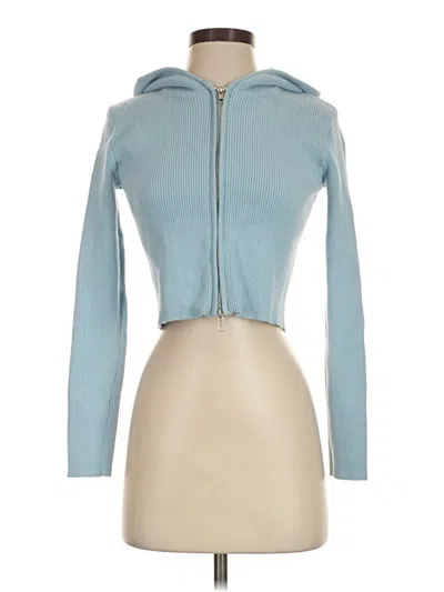 Pre-owned John Galt Zip Up Hoodie In Blue
