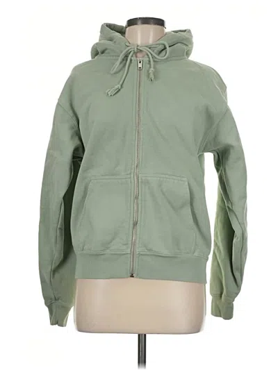 Pre-owned John Galt Zip Up Hoodie In Green