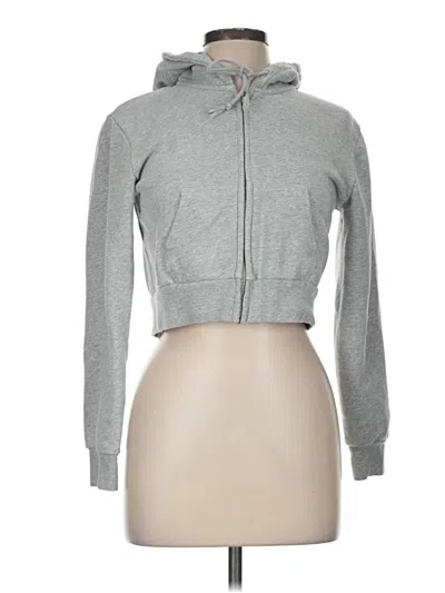 Pre-owned John Galt Zip Up Hoodie In Silver