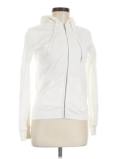 Pre-owned John Galt Zip Up Hoodie In White