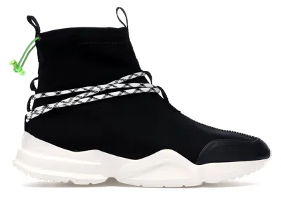 Pre-owned John Geiger Men's  002 Sneakers In Black/white/lime