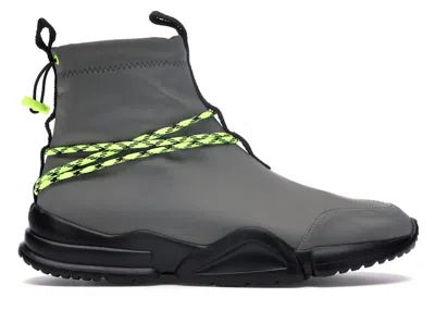 Pre-owned John Geiger Men's  002 Stealth Sneakers In Grey/volt/black