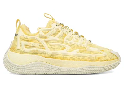 Pre-owned John Geiger Men's  004 Steal Boyz Dyed Sneakers In Yellow