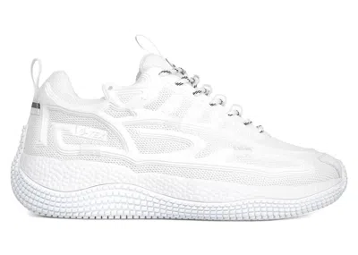 Pre-owned John Geiger Men's  004 Triple Sneakers In White