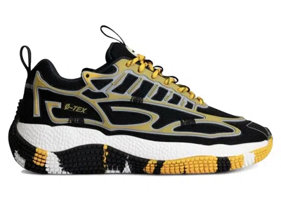 Pre-owned John Geiger Men's  004 Vintage Pittsburgh Outsole Sneakers In Black/yellow In Multi