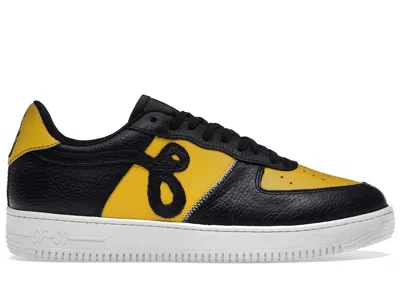 Pre-owned John Geiger Men's  Gf01 Sneakers In Black/yellow