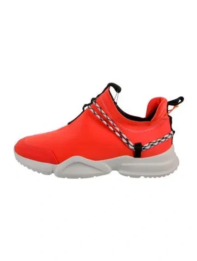 Pre-owned John Geiger Neoprene Athletic Sneakers In Orange