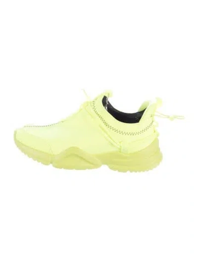 Pre-owned John Geiger Neoprene Chunky Sneakers In Yellow