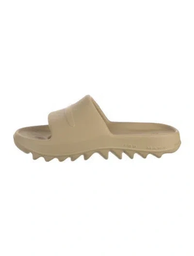 Pre-owned John Geiger Rubber Slides In Neutral