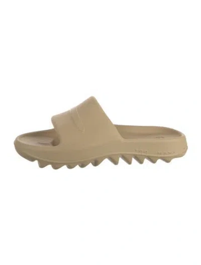 Pre-owned John Geiger Rubber Slides In Neutral