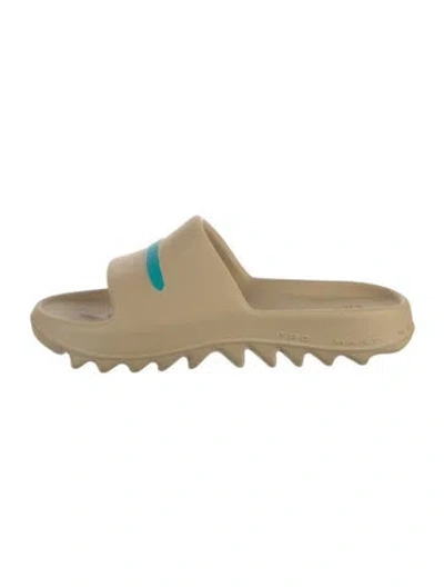 Pre-owned John Geiger Rubber Slides In Neutral