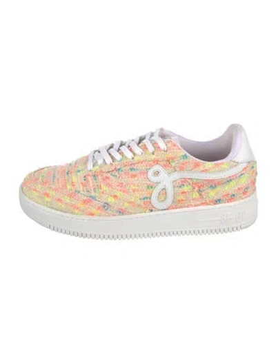 Pre-owned John Geiger Tweed Tweed Pattern Sneakers In Neutrals