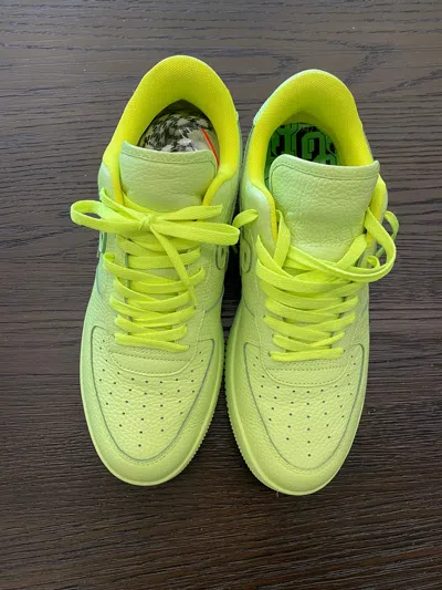 Pre-owned John Geiger Worn  Lime Green Gf-01 Size 11 Shoes