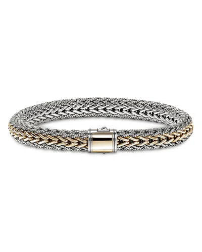 John Hardy Icon Bracelet, Reversible, Gold, Sterling Silver, 7.5mm