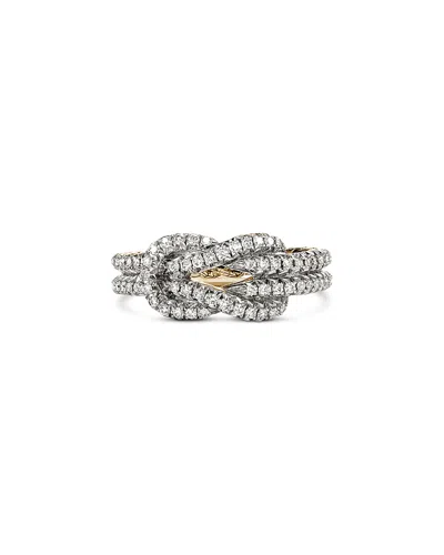 John Hardy 14k Yellow Gold Love Knot Ring In Black