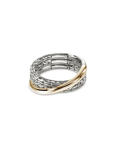 John Hardy Jh Essential Crossover Ring In Sterling Silver