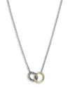 John Hardy 14kt Gold Jh Essential Linked Necklace In Silver/gold