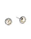 John Hardy 14k Yellow Gold & Sterling Silver Jh Essentials Stud Earrings In Yellow