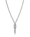 John Hardy 14k Yellow Gold & Sterling Silver Love Knot Lariat Necklace, 16-18 In Silver