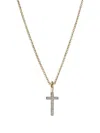 John Hardy 14k Yellow Gold Cross Necklace In Gold