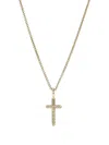 John Hardy Jh Essential Cross Pendant Necklace In Gold