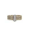 John Hardy 14k Yellow Gold Diamond Icon Link Ring In Gold