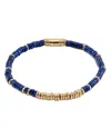 John Hardy 14k Yellow Gold Heishi Lapis Lazuli Bracelet In Blue