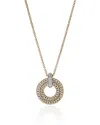 John Hardy 14k Yellow Gold Diamond Pendant Necklace In Gold
