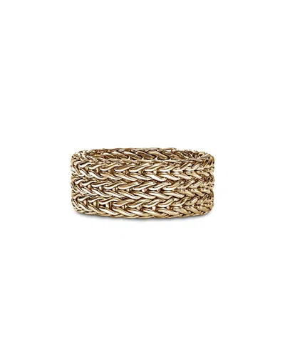 John Hardy 14k Yellow Gold Icon Woven Link Multirow Ring