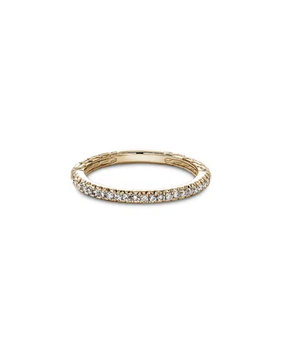 John Hardy 14kt Yellow Gold Jh Essential Diamond Band Ring