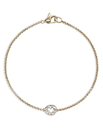 John Hardy 14k Yellow Gold Lovestruck Lab Grown Diamond Bezel Chain Bracelet