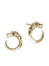 John Hardy 14k Yellow Gold Naga Diamond Earrings In Gold