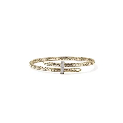John Hardy 14k Yellow Gold Spear Flex Cuff Bracelet In ["yellow","gold Tone"]
