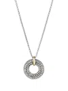 John Hardy 14k Yellow Gold Sterling Silver Chain Necklace In Silver