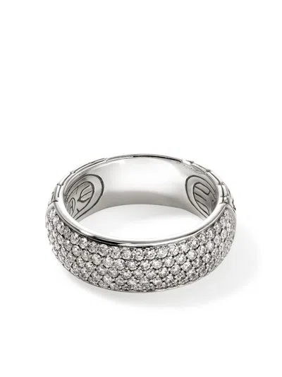 John Hardy Sterling Silver Jh Essentials Pave Diamond Band Ring, 1.07 Ct. T. W.