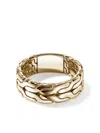John Hardy Carved Chain Ring In 金色