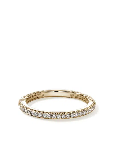 John Hardy 14kt Yellow Gold Jh Essential Diamond Band Ring