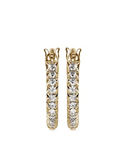 John Hardy 14kt Yellow Gold Jh Essential Diamond Hoop Earrings