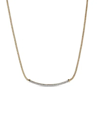 John Hardy 14kt Yellow Gold Jh Essential Diamond Necklace