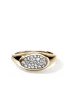 John Hardy 14kt Yellow Gold Pebble Diamond Ring In Gold