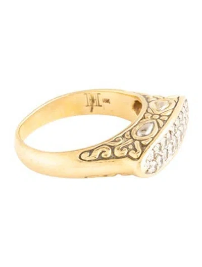 Pre-owned John Hardy 18k Diamond Pavé Jaisalmer Ring In Multicolor