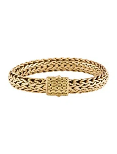 Pre-owned John Hardy 18k Icon Bracelet, 6.75" In Multicolor