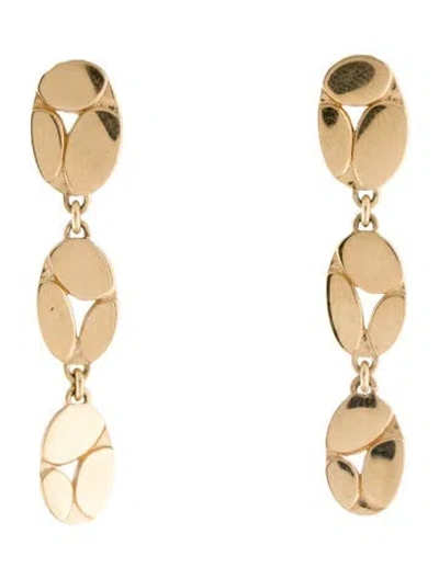 Pre-owned John Hardy 18k Kali Pebble Drop Earrings In Multi
