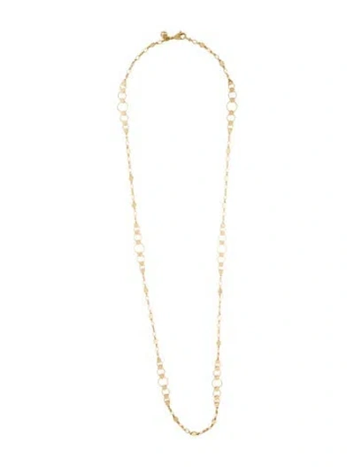 Pre-owned John Hardy 18k Long Dot Chain Necklace, 36" In Multicolor