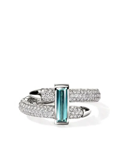 John Hardy Artisan Series Spear Ring In White Diamond