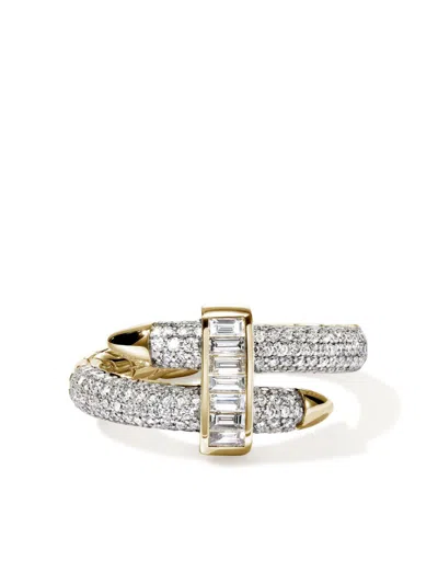 John Hardy Artisan Series Spear Ring In White Diamond