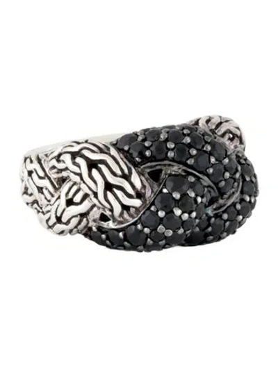 Pre-owned John Hardy 2.08ctw Sapphire Lava Classic Chain Band Ring In Multicolor