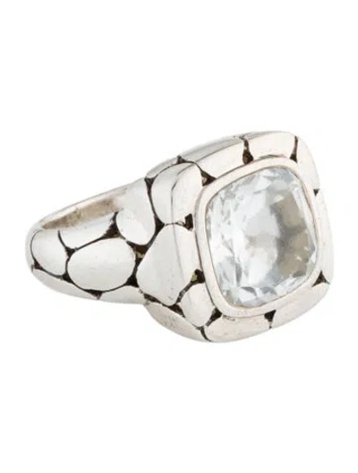 Pre-owned John Hardy 6.79ct Topaz Batu Kali Cocktail Ring In Multi