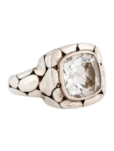 Pre-owned John Hardy 7.13ct Topaz Batu Kali Cocktail Ring In Multi