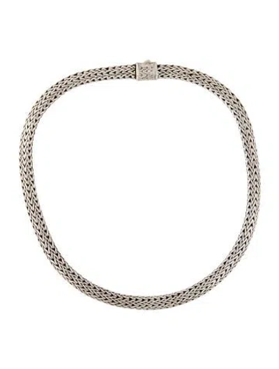 Pre-owned John Hardy 7.5mm Icon Chain Necklace, 16" In Multicolor